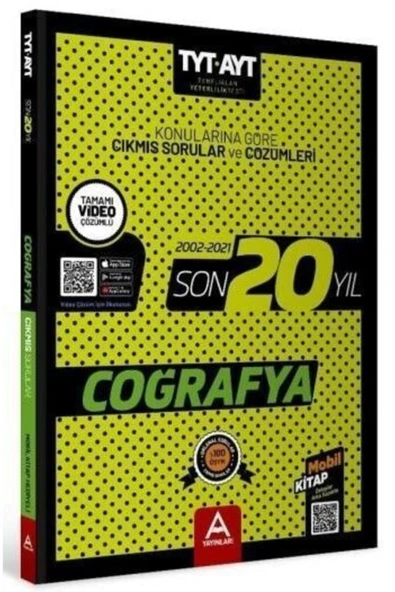 Tyt Ayt Coğrafya Son 20 Yıl Soru Ve Çözümleri ürün görseli 1