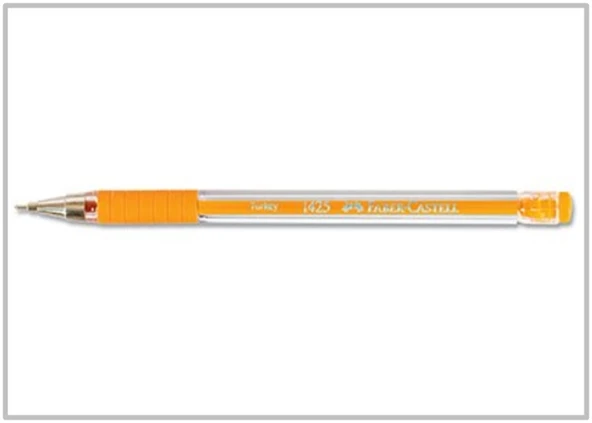 Faber Castell Tükenmez Kalem 1425 Turuncu - 5 adet ürün görseli 1