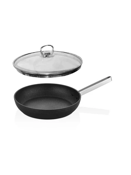 OMS Biogranit Tava 26 cm | 2,4 Litre | 10 Yıl Garantili | İndüksiyon Tabanlı | Cam Kapaklı ürün görseli 1