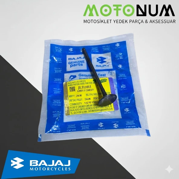 Bajaj Pulsar Ns 200 Egzoz Sübap Mnjl511011 ürün görseli 1