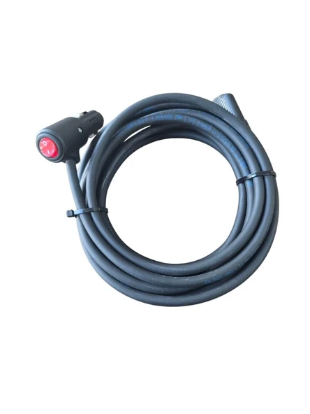 Araç Çakmaklık Uzatma Kablosu 12-24V On/Of Anahtarlı 16A Yüksek Güç Çeken Cihazlara Özel 2 X1,5mm TTR Bakır 5Mt ürün görseli 1