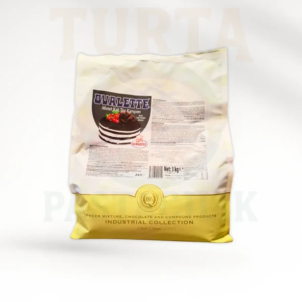 OVALETTE  KADİFE SİYAH KEK 3 KG ürün görseli 1