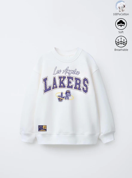 Lakers Çocuk Sweatshirt - Resim 6