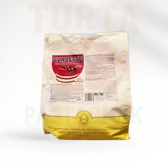 OVALETTE  KADİFE MOR KEK 3 KG ürün görseli 1