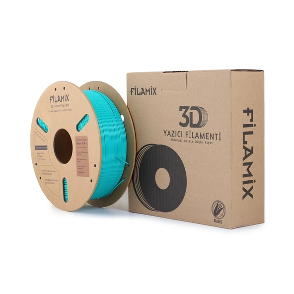 Filamix Hyper Pla Su Yeşili Filament 1.75mm 1kg - Yüksek Hızlı Pla ürün görseli 1