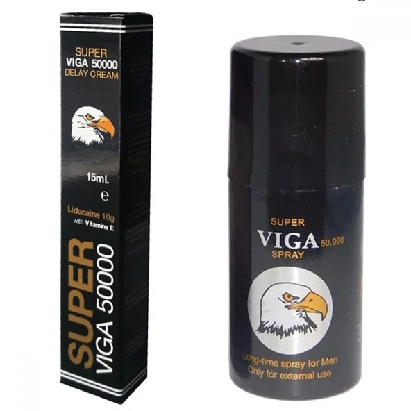 Ürün Adı 1 Kutu Super viga 50000 Sprey + 1 Kutu viga 50000 Krem ozel set ürün görseli 1