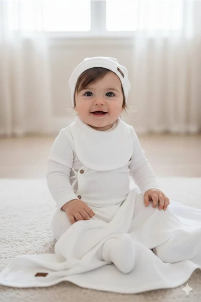 Erkek Bebek Raporlu 7 Li Zıbın Hastane Çıkış Seti ürün görseli 1