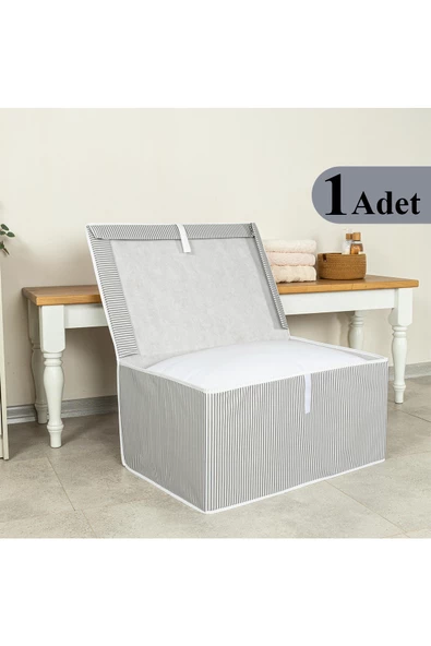 Çok Amaçlı Organizer Düzenleyici Kutu Maxi Gri 50*40*30cm ürün görseli 1