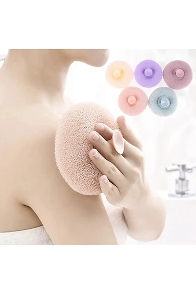 TİNEKE  Vantuzlu Banyo Lifi Süngeri Doğal Lif Kabağı Zenginleştirilmiş Kişisel Bakım Temizlik Lifi 1 ADET ürün görseli 1