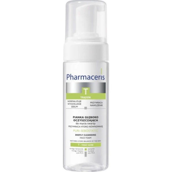 Pharma-ceris T - Puri Sebostatic Deeply Cleansing Face Foam - 150 ml ürün görseli 1