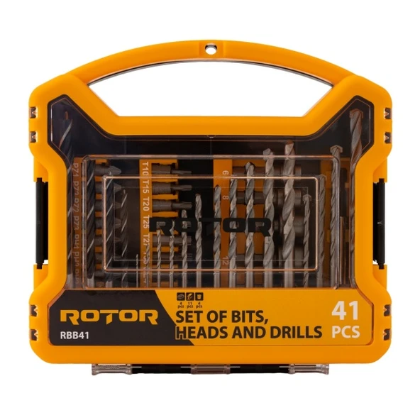 RBB41 Delme ve Vidalama Matkap ucu set, 41 parça ROTOR Hediyelik Set ürün görseli 1