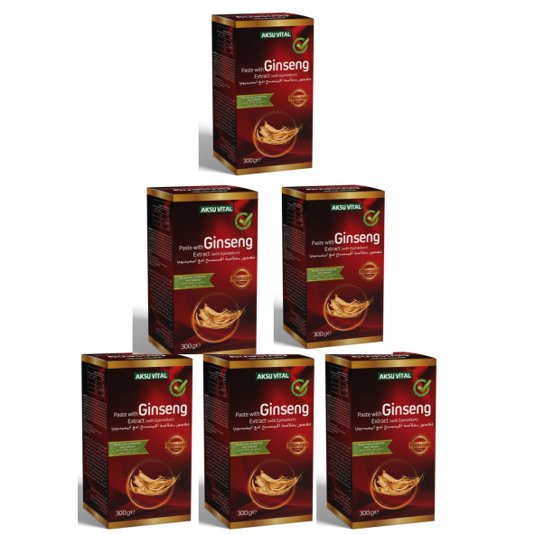 Aksu vital Ginseng Ekstraktlı Epimedumlu macun 300 gr x 6 pieces ürün görseli 1
