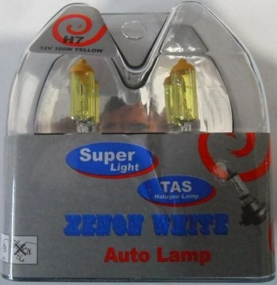SUPER LIGHT 12V H7 SARI HALOGEN AMPUL (TK) ürün görseli 1