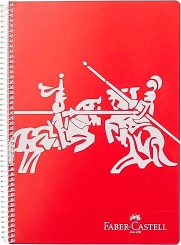Faber Castell Defter Knights Neon Pp Kapak Spiralli 100 Yaprak Çizgili 5075000454000 ürün görseli 1