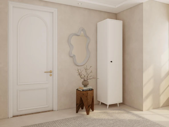 Volta Çok Amaçlı Banyo/Kiler Dolabı Beyaz Renk - Resim 2