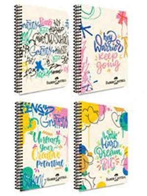 Faber Castell Defter Grafiti Pp Kapak Spiralli 100 Yaprak Çizgili 5075000429000 ürün görseli 1