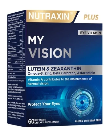 Nutraxin Plus My Vision Göz Vitamini Lutein Zeaksantin 60 Kapsül ürün görseli 1