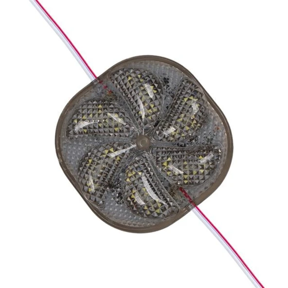 Powermaster PM-14696 12 Volt 3 Watt Soğuk Beyaz Yanıp Sönen Çakar 6565-2835 Modül Led 65X65x12mm ürün görseli 1