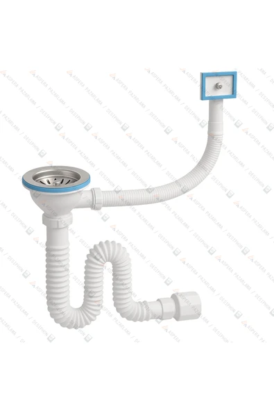 DESIPHON Tekli Körüklü Çöpmak Sifon 11 cm Çap Yandan Taşmalı – Dayanıklı ve Kolay Montaj ürün görseli 1