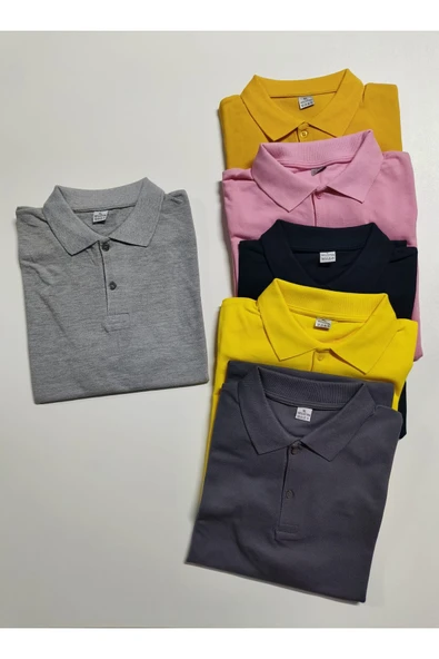 TexKid Firmalara Özel Logo Baskılı 5 Adet Polo Yaka Tişört ürün görseli 1