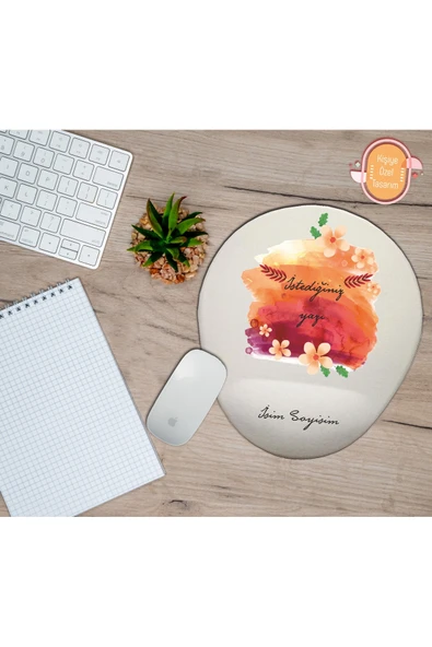 TexKid Kişiye Özel Öğretmenler Günü Hediyelik Bilek Destekli Mouse Pad ürün görseli 1