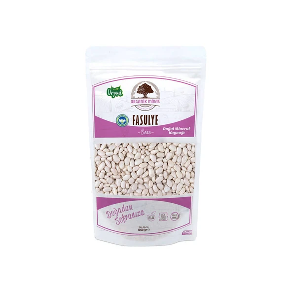 Organik Dermason Fasulye 1kg ürün görseli 1