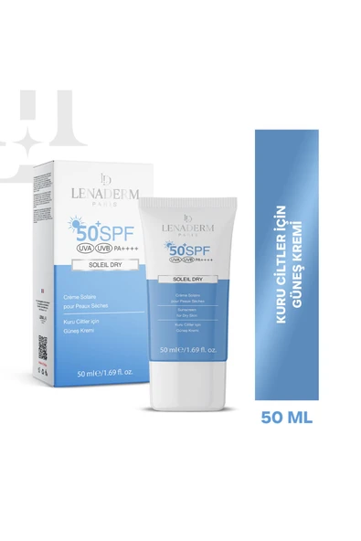 Lenaderm Soleil Dry Kuru Ciltler Için Güneş Kremi 50 ml ürün görseli 1
