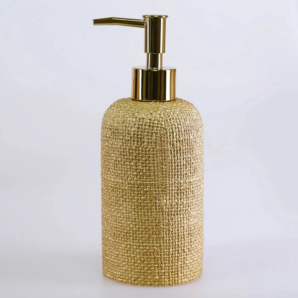 By Selim Natural Altın 5 Parça Polyester Banyo Seti - Resim 4
