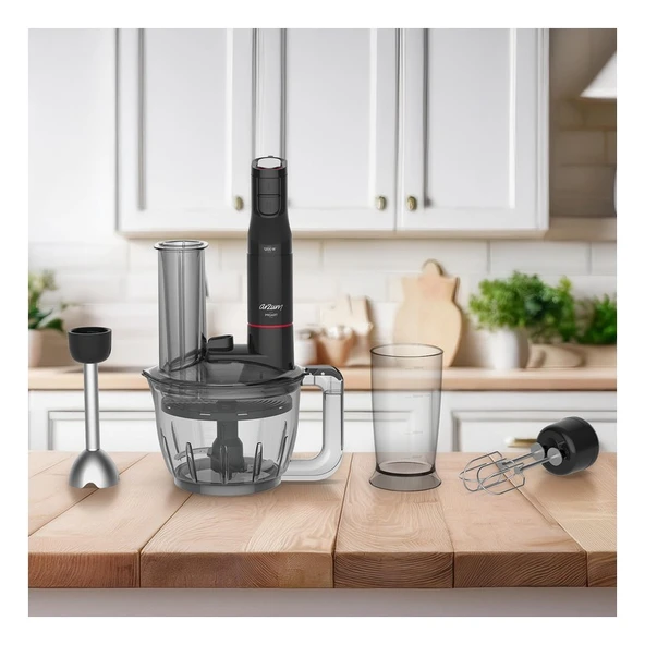 Arzum AR1149-01 Proart Multi Siyah Blender Seti - Resim 3