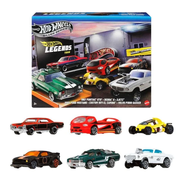 Mattel 1:64 Hot Wheels Legends Silver Serisi 6’lı Paket JBY78 ürün görseli 1