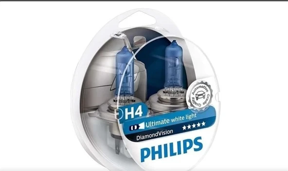 PHILIPS 12V H4 AMPUL 60/55W (SET) ULTIMATE WHITE LIGHT 5000K ürün görseli 1