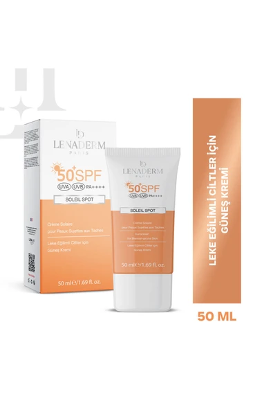 Lenaderm Soleil Spot Leke Eğilimli Ciltler Için Güneş Kremi 50 ml ürün görseli 1