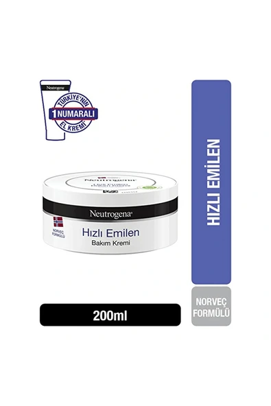 Neutrogena Bakım Kremi Norveç Formülü Hızlı Emilen 200 ml ürün görseli 1