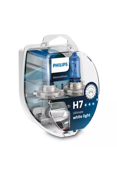 PHILIPS H7 12V AMPUL 55W BEYAZ IŞIK (SET)-5000K ürün görseli 1
