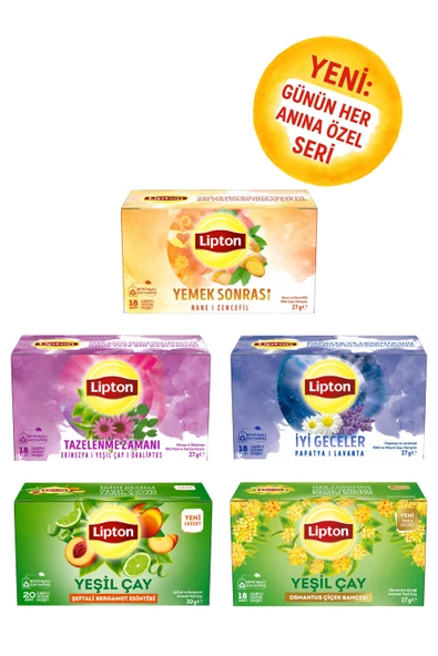 Lipton Günün Her Anında Yanında 5li Bitki Çayı Özel Seri ürün görseli 1
