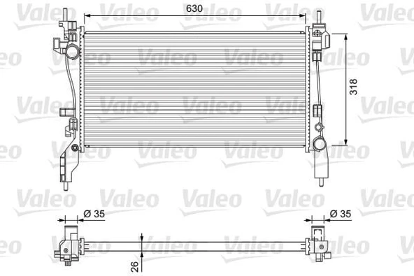RADYATÖR (BRZ) FIAT FIORINO 2007 ürün görseli 1