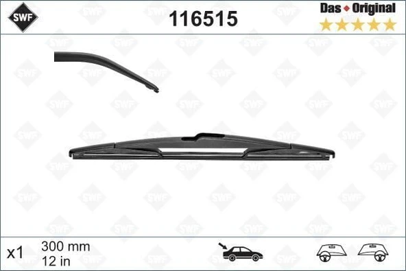Valeo Arka Silecek 300MM Hyundai i20 - Nissan Micra - Toyota Auris ürün görseli 1