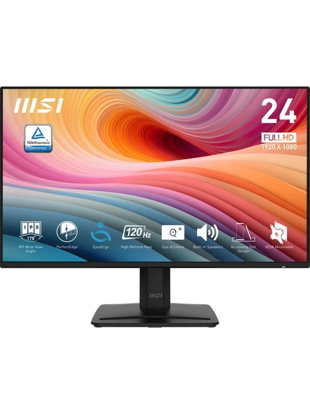 MSI 23.8" PRO MP242A E2 1920x1080 (FHD) FLAT IPS 120HZ 1MS ADAPTIVE-SYNC MONITOR ürün görseli 1