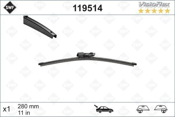 Valeo Arka Silecek Muz 285MM Golf 4 - Polo 4 ürün görseli 1