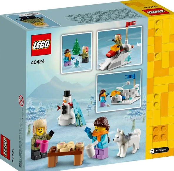 Lego 40424 Winter Snowball Fight - Resim 3