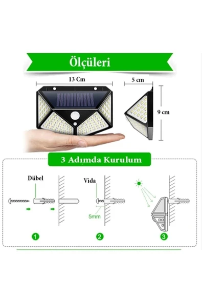 HİDZ SOLAR LED - 4 ADET - Resim 4