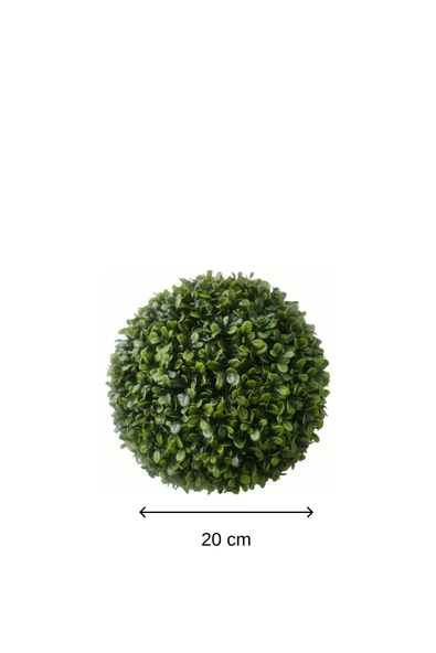 Yapay Top Şimşir 20 Cm Çap ürün görseli 1