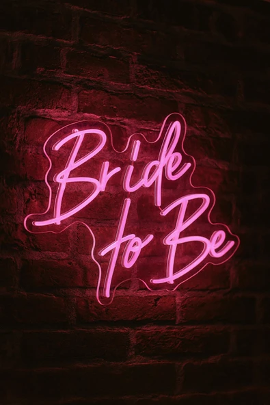 Magnetfoto Bekarlığa Veda Konsept Neon Tabela Bride to Be ürün görseli 1