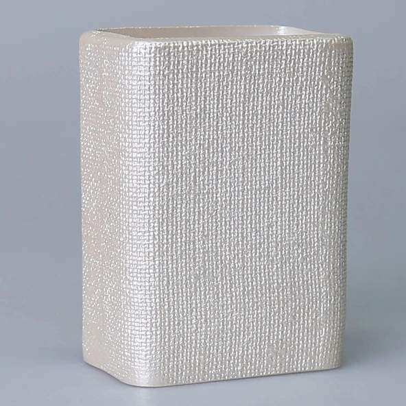 By Selim Linen İnci 5 Parça Polyester Banyo Seti - Resim 7