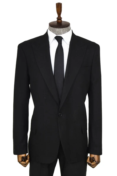 Desensiz Slim Fit Spor Siyah Erkek Ceket - Wessi ürün görseli 1
