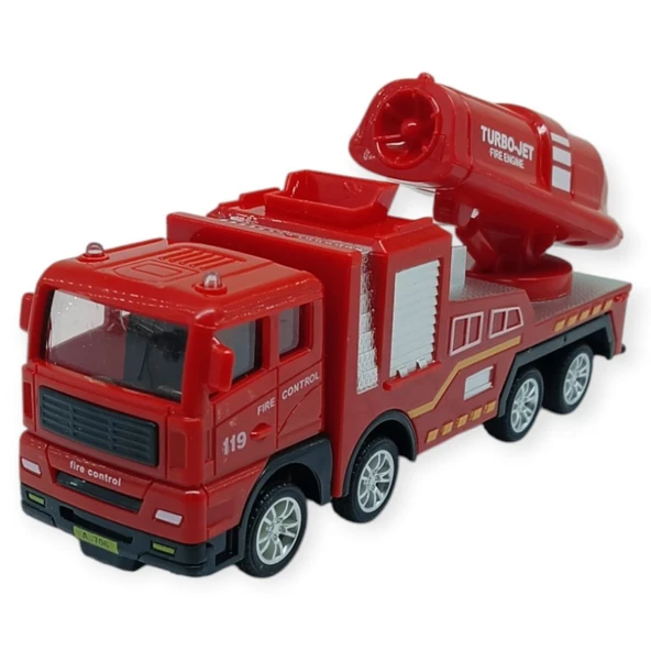 İş Makinaları Serisi - Sürtmeli İtfaiye Aracı 16 cm  - Turbo Jet ürün görseli 1