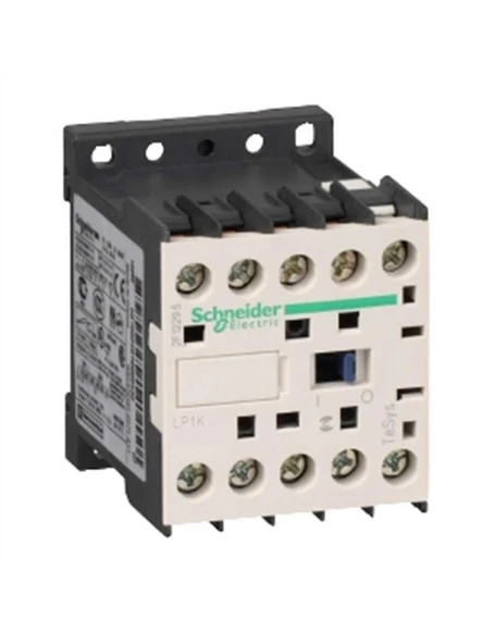 Schneider LP1K0610BD TeSys K 6 A 2,2 kW 24V DC Kontaktör 3 Kutuplu 1NO AC-3 ürün görseli 1