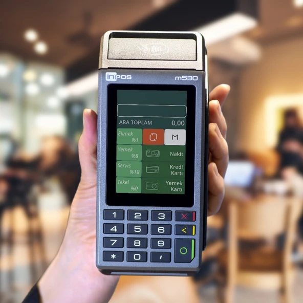 inPOS m530 Temassız ve QR Özellikli Yazar Kasa POS / LED El Feneri Hediye ürün görseli 1