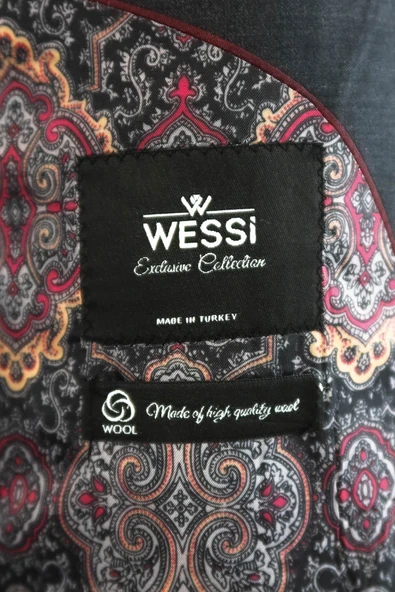 Füme Yün Takım Elbise - Wessi - Resim 6