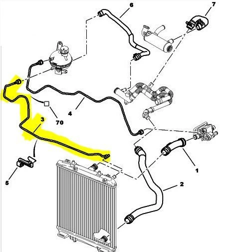 Citroen C1 Ek Depo Su Hortumu (2006-2011) 1323F9 1.4 ürün görseli 1
